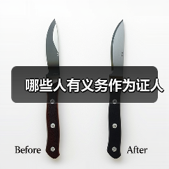 哪些人有义务作为证人(图3) 哪些人有义务作为证人(图3)