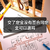交了定金没有签合同定金可以退吗(图2) 交了定金没有签合同定金可以退吗(图2)