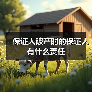 保证人破产时的保证人有什么责任(图4) 保证人破产时的保证人有什么责任(图4)