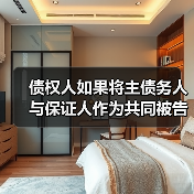 债权人如果将主债务人与保证人作为共同被告提起诉讼时,人民法院如何处理(图2) 债权人如果将主债务人与保证人作为共同被告提起诉讼时,人民法院如何处理(图2)