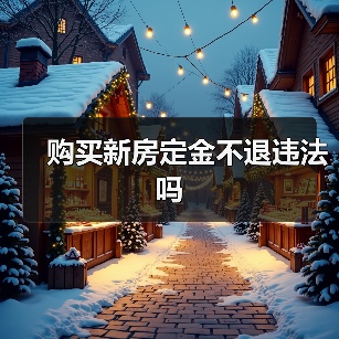 购买新房定金不退违法吗（图4）