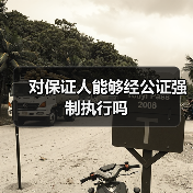 对保证人能够经公证强制执行吗（图4）