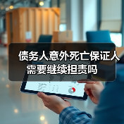 债务人意外死亡保证人需要继续担责吗(图3) 债务人意外死亡保证人需要继续担责吗(图3)