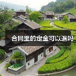 合同里的定金可以退吗(图3) 合同里的定金可以退吗(图3)