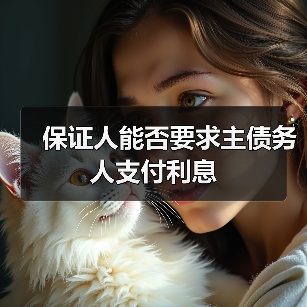保证人能否要求主债务人支付利息（图4）