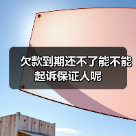 欠款到期还不了能不能起诉保证人呢（图2）