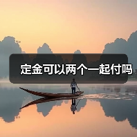 定金可以两个一起付吗（图4）