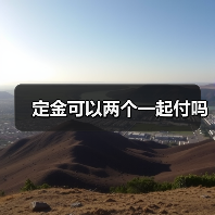 定金可以两个一起付吗（图2）