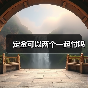 定金可以两个一起付吗（图1）