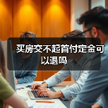 买房交不起首付定金可以退吗（图1）