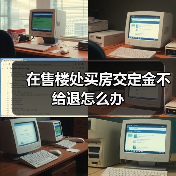 在售楼处买房交定金不给退怎么办（图3）