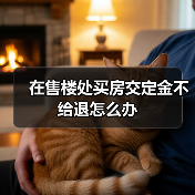 在售楼处买房交定金不给退怎么办（图4）