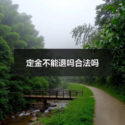 定金不能退吗合法吗（图3）