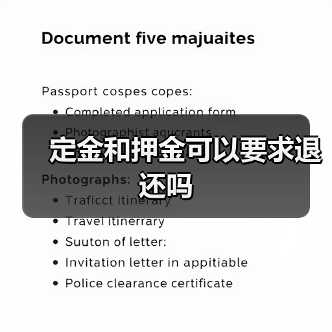定金和押金可以要求退还吗(图3) 定金和押金可以要求退还吗(图3)
