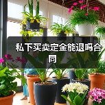 私下买卖定金能退吗合同（图4）