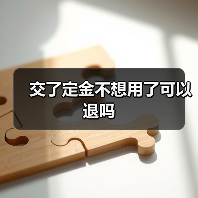 交了定金不想用了可以退吗（图1）