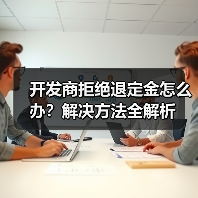 开发商拒绝退定金怎么办？解决方法全解析（图1）