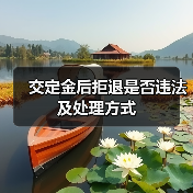 交定金后拒退是否违法及处理方式（图2）