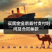 买房定金后首付支付时间及合同条款（图4）