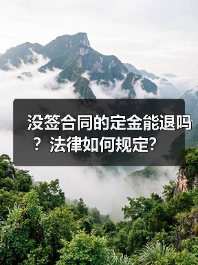 没签合同的定金能退吗？法律如何规定？（图3）