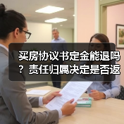 买房协议书定金能退吗？责任归属决定是否返还（图4）