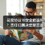 买房协议书定金能退吗？责任归属决定是否返还（图1）
