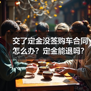 交了定金没签购车合同怎么办？定金能退吗？（图4）