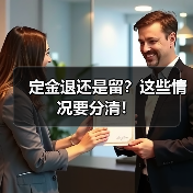 定金退还是留?这些情况要分清!(图1) 定金退还是留?这些情况要分清!(图1)