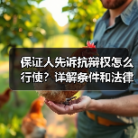 保证人先诉抗辩权怎么行使?详解条件和法律依据(图2) 保证人先诉抗辩权怎么行使?详解条件和法律依据(图2)
