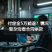 付定金5万能退?情况复杂需看合同条款(图3) 付定金5万能退?情况复杂需看合同条款(图3)