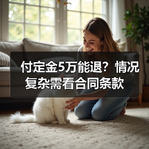 付定金5万能退?情况复杂需看合同条款(图1) 付定金5万能退?情况复杂需看合同条款(图1)