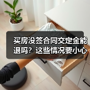 买房没签合同交定金能退吗?这些情况要小心(图4) 买房没签合同交定金能退吗?这些情况要小心(图4)
