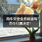 购车交定金后能退吗?责任归属决定!(图2) 购车交定金后能退吗?责任归属决定!(图2)