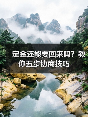 定金还能要回来吗？教你五步协商技巧（图1）