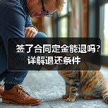 签了合同定金能退吗？详解退还条件（图1）