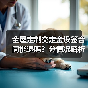 全屋定制交定金没签合同能退吗？分情况解析如何处理（图1）