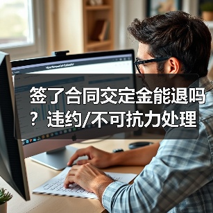 签了合同交定金能退吗？违约/不可抗力处理方式（图1）