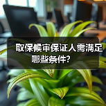 取保候审保证人需满足哪些条件？（图1）