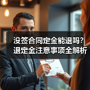 没签合同定金能退吗？退定金注意事项全解析（图4）