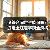 没签合同定金能退吗？退定金注意事项全解析（图1）