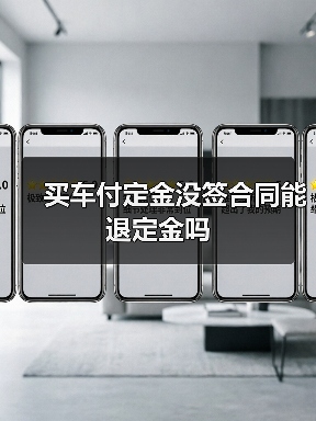 买车付定金没签合同能退定金吗（图3）