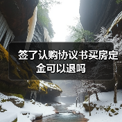 签了认购协议书买房定金可以退吗(图3) 签了认购协议书买房定金可以退吗(图3)