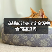 商铺转让交了定金没签合同能退吗（图1）