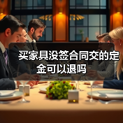买家具没签合同交的定金可以退吗（图1）