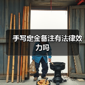 手写定金备注有法律效力吗(图3) 手写定金备注有法律效力吗(图3)