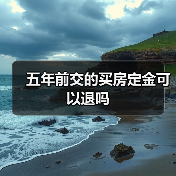 五年前交的买房定金可以退吗（图3）