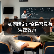 如何确定定金是否具有法律效力（图4）