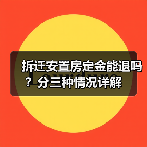 拆迁安置房定金能退吗?分三种情况详解(图2) 拆迁安置房定金能退吗?分三种情况详解(图2)