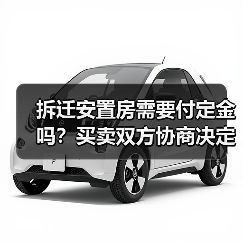 拆迁安置房需要付定金吗？买卖双方协商决定（图4）