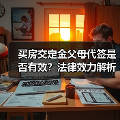 买房交定金父母代签是否有效?法律效力解析(图3) 买房交定金父母代签是否有效?法律效力解析(图3)